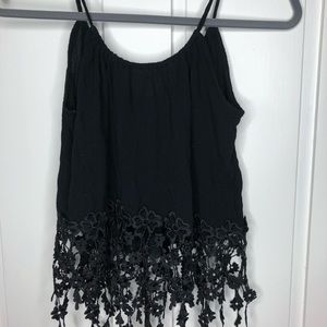 Black Crop Tank